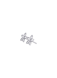 Circular gold-plated sterling silver earrings FLORA