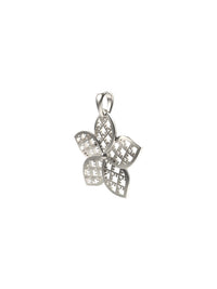 Circular gold-plated sterling silver pendant FLORET ⏐ *Personalise