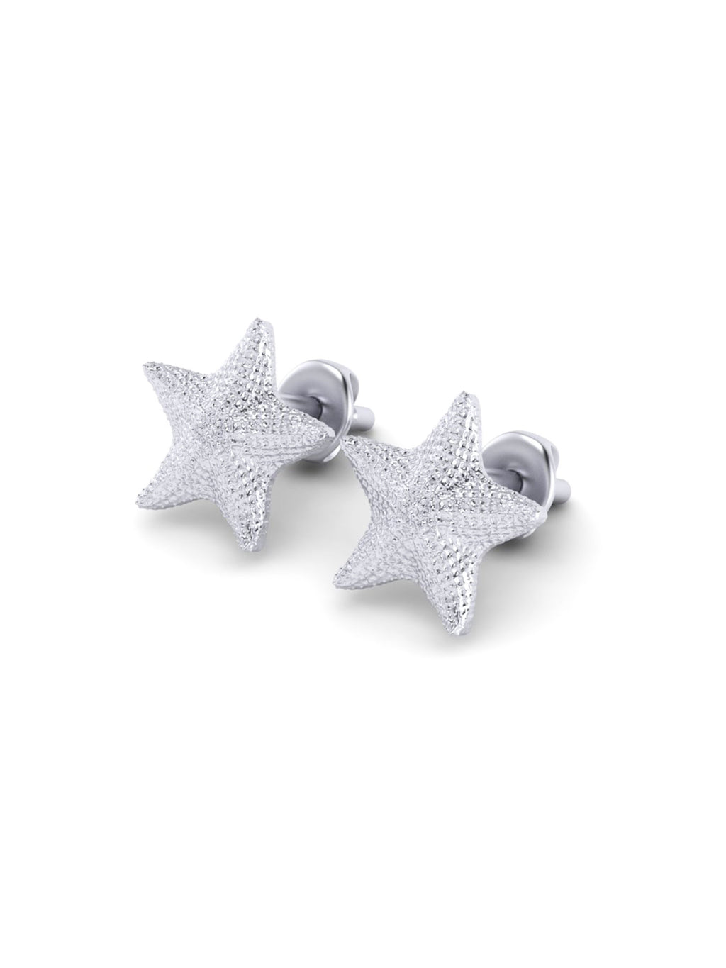 Eco silver stud earrings SEA STAR