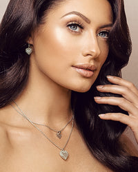 Circular sterling silver jewellery 3-piece set LOVE ⏐ *Personalise