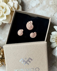 Circular sterling silver jewellery set Shells
