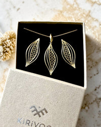 Circular sterling silver jewellery set WAVY