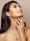 Eco silver earrings & pendant NETS SET *P