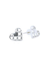 Eco silver earrings HEART