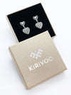 Eco gold plated earrings 2HEARTS