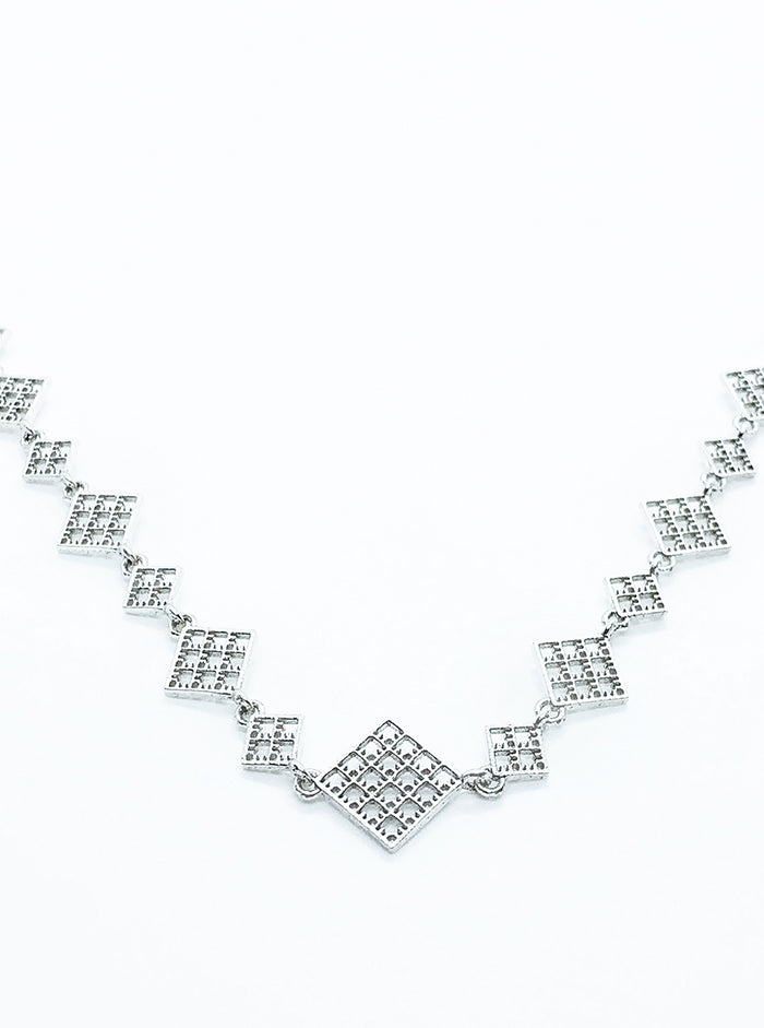 Eco silver necklace NET *P