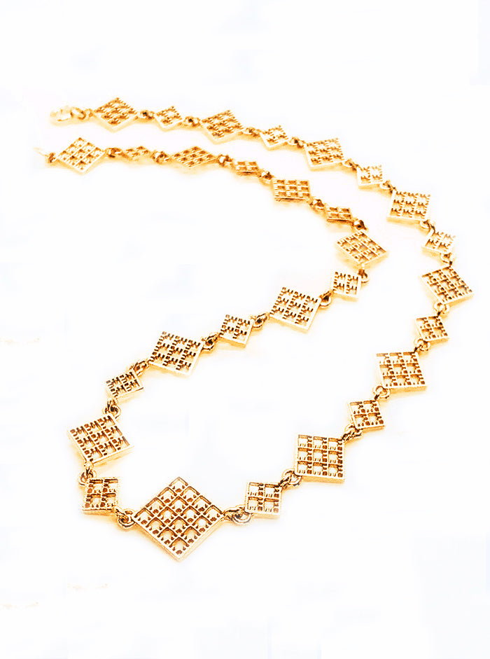 Eco gold plated necklace NET *P