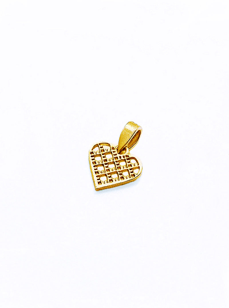 Eco gold plated pendant HEART *P