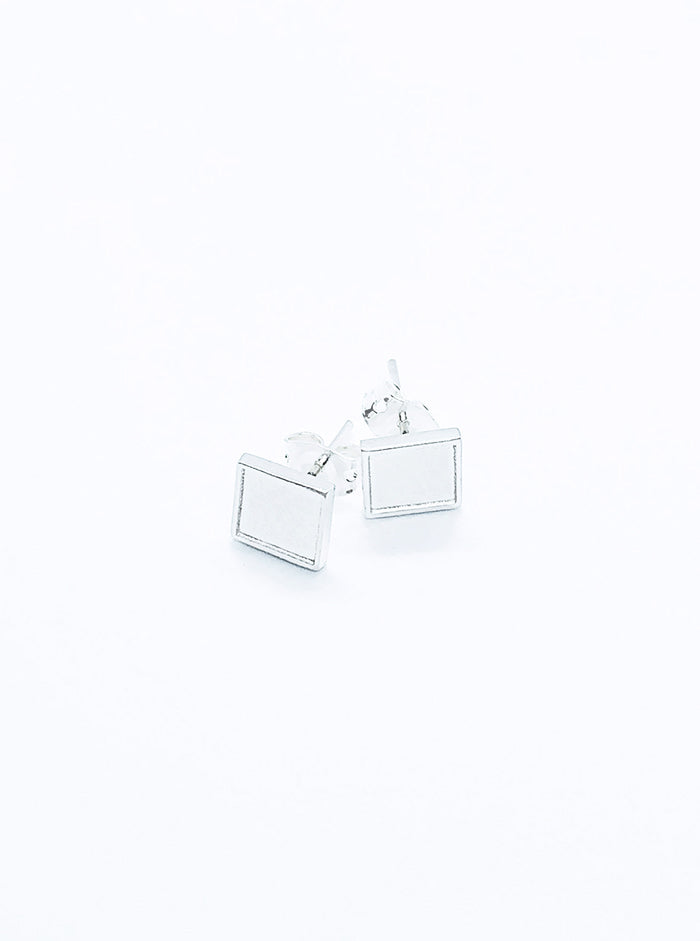 Eco silver earrings PERSONALISE ME *P