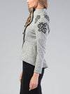 Melange embroidered organic cotton jacket HALLIKE