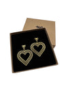 Eco gold plated earrings BIG HEART