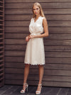 White organic silk dress EMMA