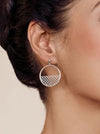 Eco gold plated silver hoop earrings CIRCOS *P