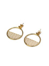 Eco gold plated silver hoop earrings CIRCOS *P