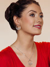 Eco gold plated silver hoop earrings CIRCOS *P