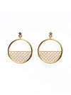 Eco gold plated silver hoop earrings CIRCOS *P