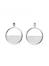 Eco gold plated silver hoop earrings CIRCOS *P