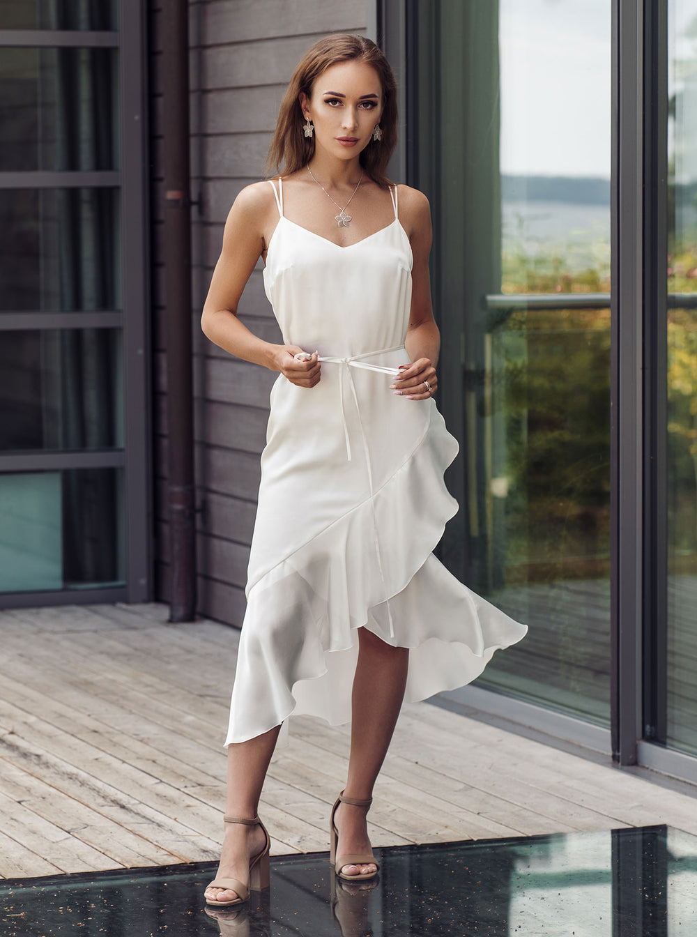 Ruffle slip sales