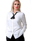 White Bamboo Straight Shirt LIISA