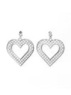 Eco silver earrings BIG HEART