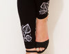 Black Bamboo Embroidered Skinny Trousers SUSI