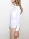 White Bamboo Straight Shirt LIISA