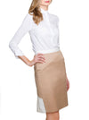 Beige Organic Cotton Skirt SIREL